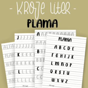 Wzorniki "Plama" Alfabet | kroje liter - Alfabety